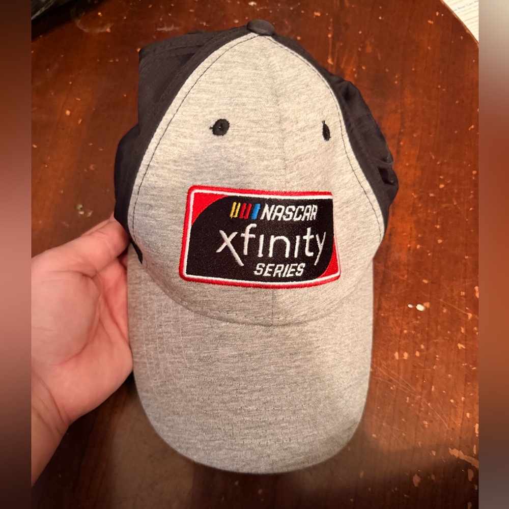 NASCAR Xfinity Series grey and black racing baseball hat, men’s one size